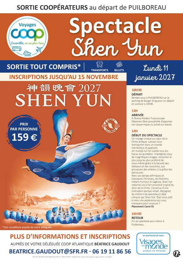 Sortie coopérateurs à Amboise au départ de Puilboreau