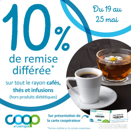 Offres coopérateurs avril 2025 - Cafés, thés et infusions