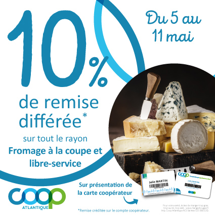 Offre coopérateurs avril 2025 - Fromage à la coupe