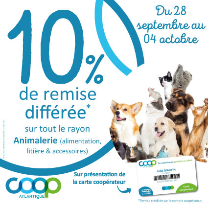 Offre cooperateurs octobre 2026 - Animaux
