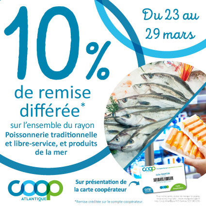 Offres coopérateurs mars 2026 - poissonnerie