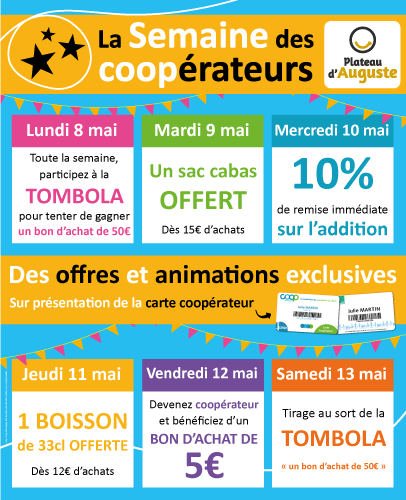 Programme Semaine des Coopérateurs 2023 Plateau d'Auguste