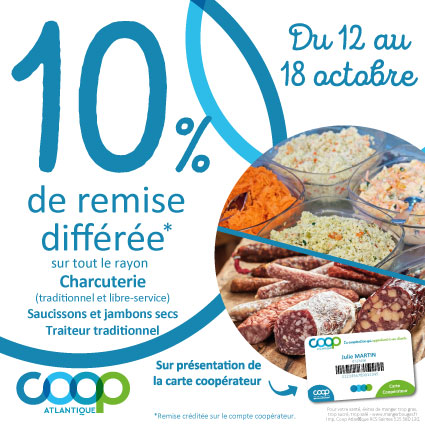 Offre coopérateurs octobre 2026 - Charcuterie Traiteur