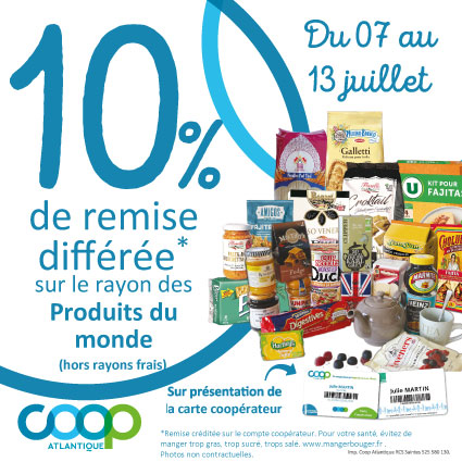 Offre coopérateurs juillet 2025 - Produits du monde