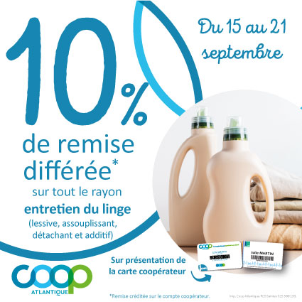 Offre coopérateurs septembre 2025 - Linge