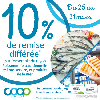 Offres coopérateurs mars 2024 - poissonnerie et saurisserie