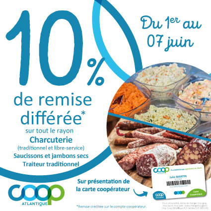 Offre cooperateurs juin 2026 - Charcuterie traiteur