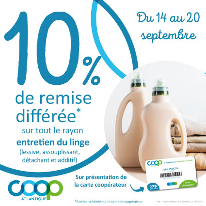 Offre coopérateurs septembre 2026 - Linge