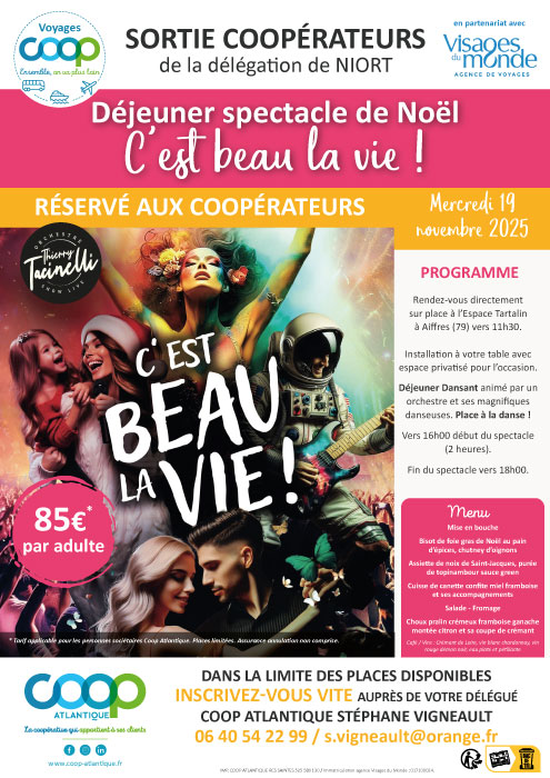 Spectacle Aiffres - Sortie Coop sans transport