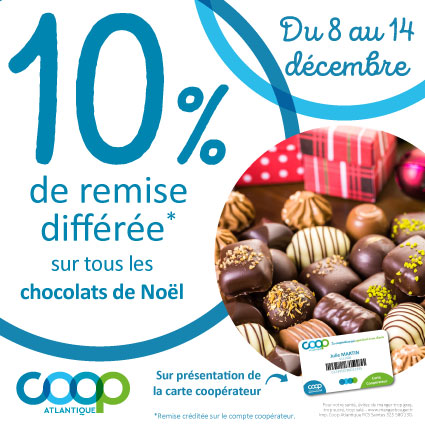 Offre coopérateurs décembre 2025 - Chocolats de Noël