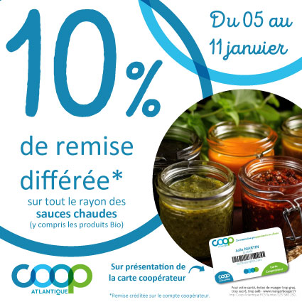 Offre coopérateurs janvier 2026 - sauces chaudes
