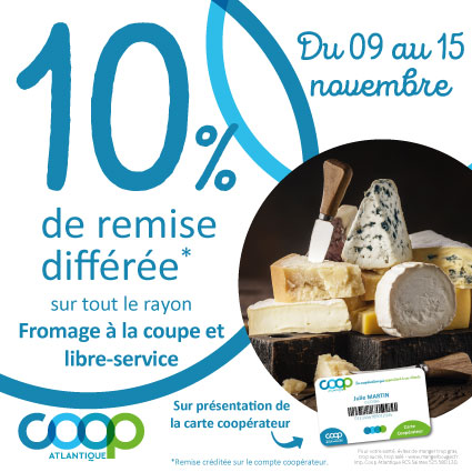 Offre coopérateurs novembre 2026 - Fromages