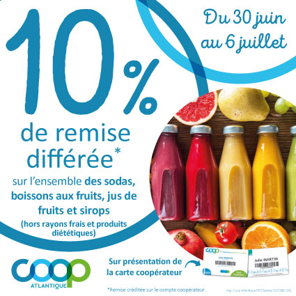 Offre cooperateurs juillet 2025 - jus de fruits