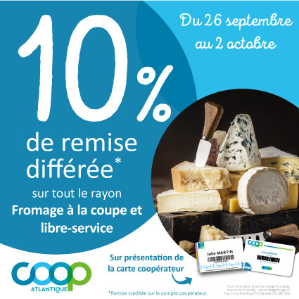 Offre cooperateurs septembre 2022 - fromages