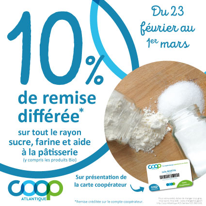 Offres coopérateurs février 2026 - Sucre & farine